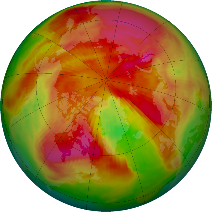 Arctic ozone map for 14 March 1979